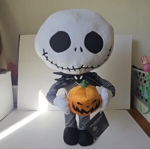Disney Jack Skellington Halloween Greeter with Black and White Stripes